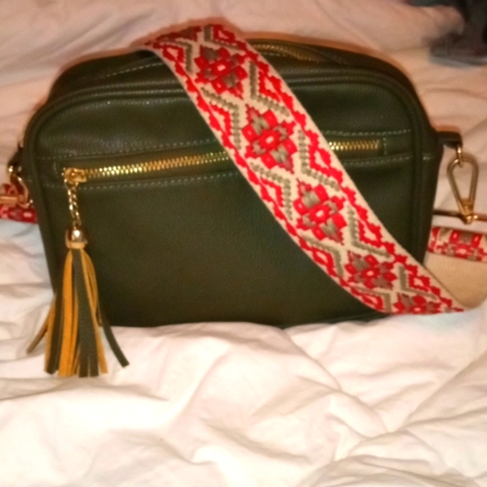 leather guitar strap Cross body